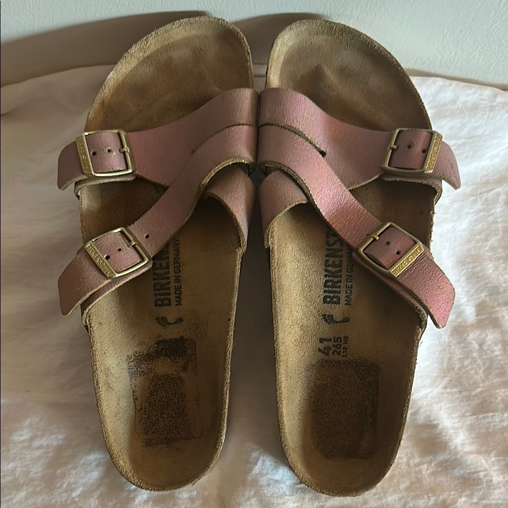 Birkenstock Yao Metallic Pink EU 41 US 10